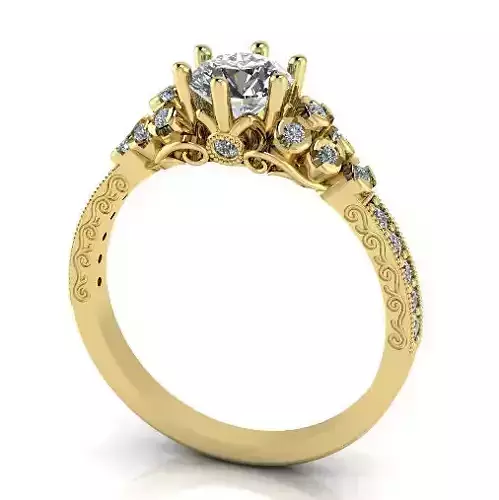 Ring with patterns N012980