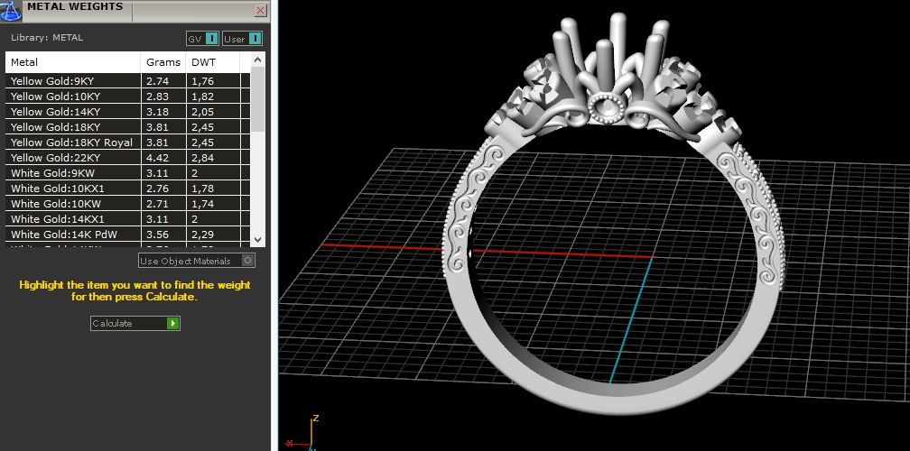 Ring with patterns N012980 3D print model_8