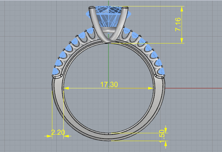 Soliter ring N012975 3D print model_5