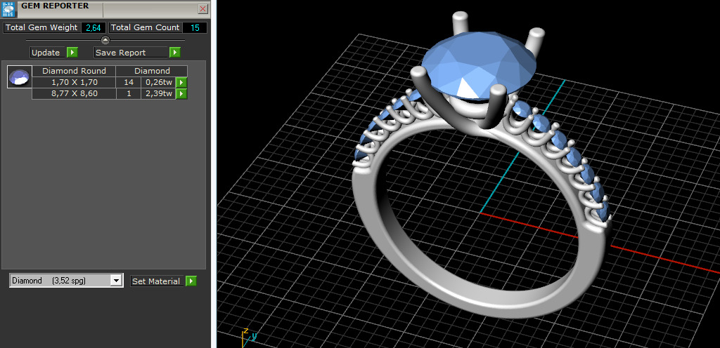 Soliter ring N012975 3D print model_8