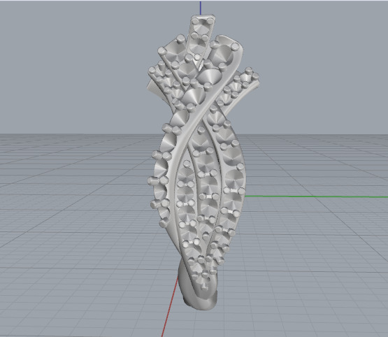 Pearl ring N012972 3D print model_4