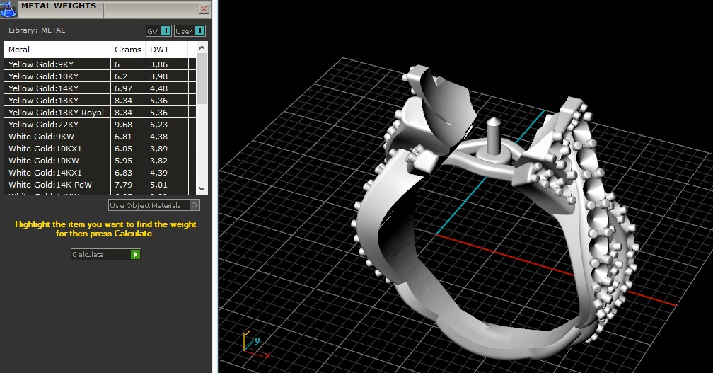 Pearl ring N012972 3D print model_9