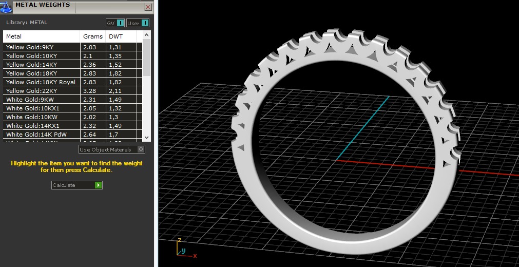 Wedding ring N012969 3D print model_7