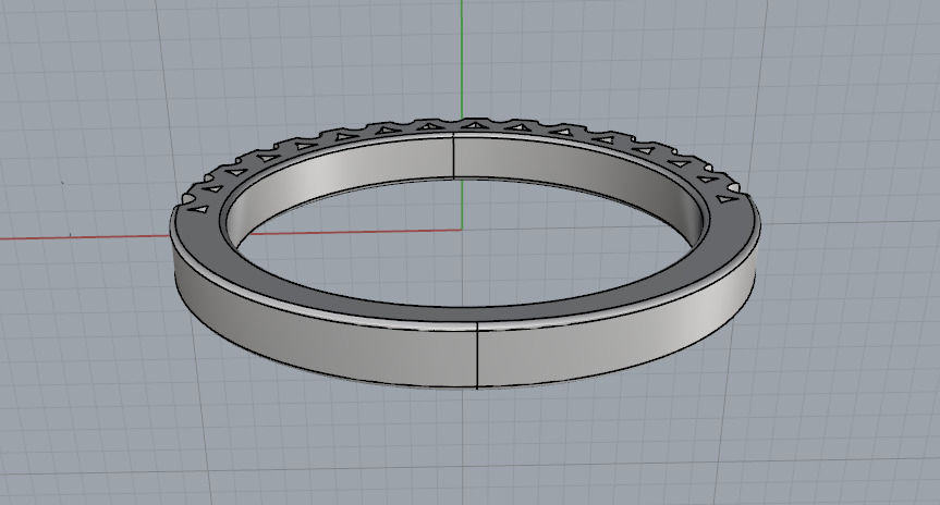 Wedding ring N012969 3D print model_4