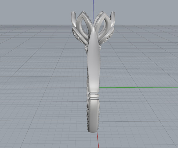 Soliter ring N012968 3D print model_3