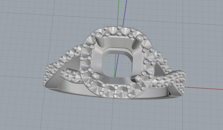 Ring N012966 3D print model_2