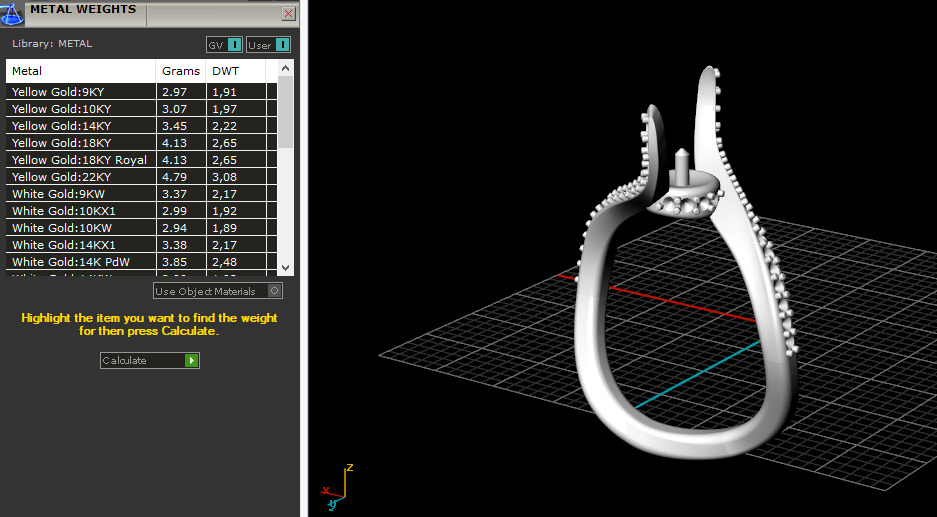Pearl ring N012964 3D print model_9