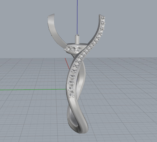 Pearl ring N012964 3D print model_5