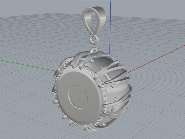 Drum Pendant N012962 3D print model_2