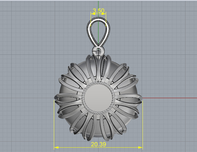 Drum Pendant N012962 3D print model_7