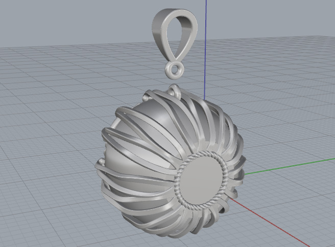 Drum Pendant N012962 3D print model_3