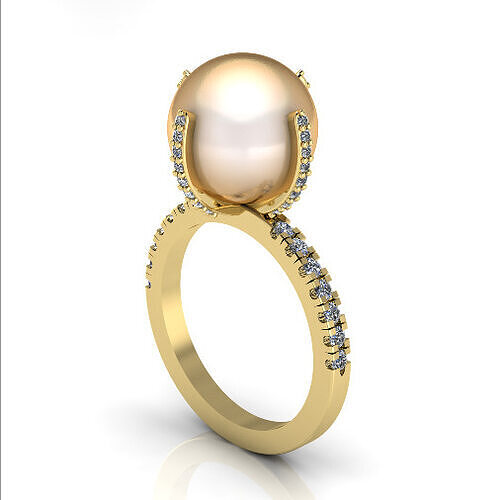 Pearl ring N012961 3D print model