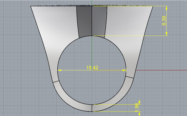 Star ring N012959 3D print model_7