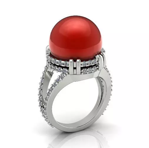 Pearl ring N012956 3D print model
