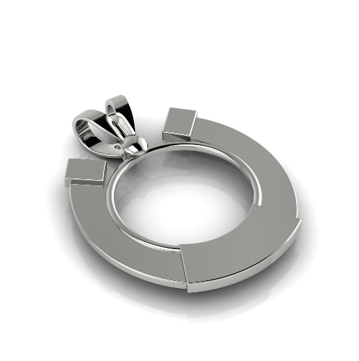 Horseshoe pendant N012954 3D print model_1