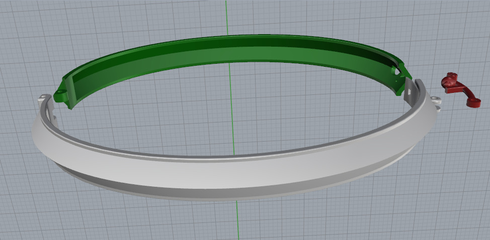 Bracelet without stones N012949 3D print model_5