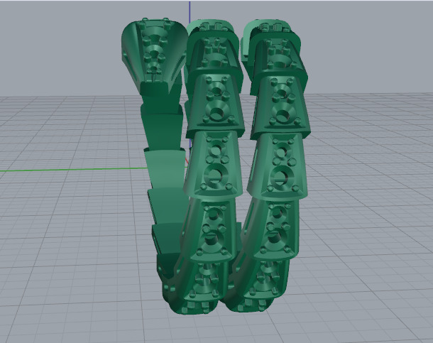 Snake ring N012947 3D print model_4