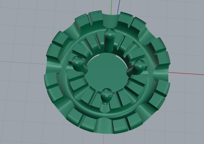 Earrings puset N012946 3D print model_2