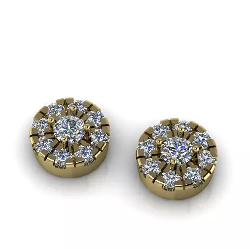 Earrings puset N012946 3D print model_0