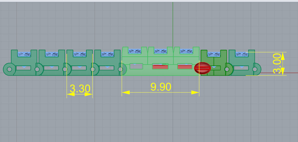 Tennis bracelet N012945 3D print model_7