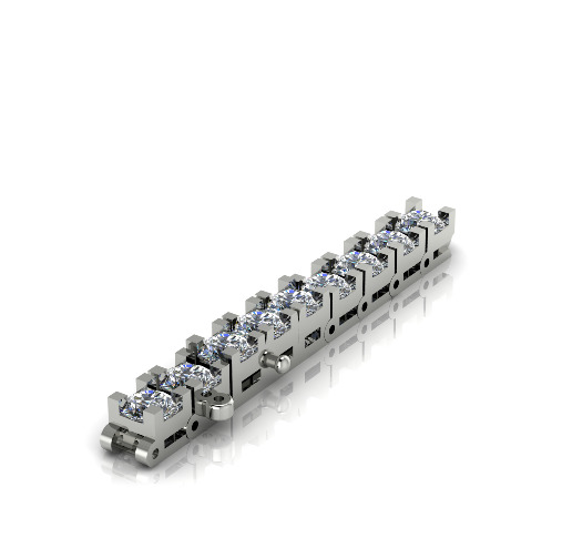 Tennis bracelet N012945 3D print model_1