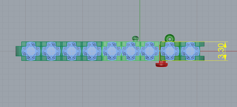 Tennis bracelet N012945 3D print model_6