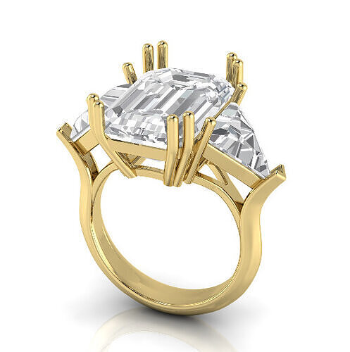 Graff style ring N012943 3D print model