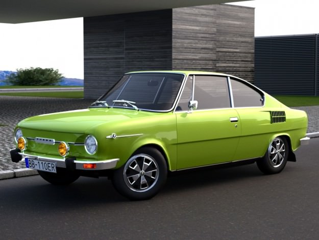 Skoda 110R 1971 3D model_5