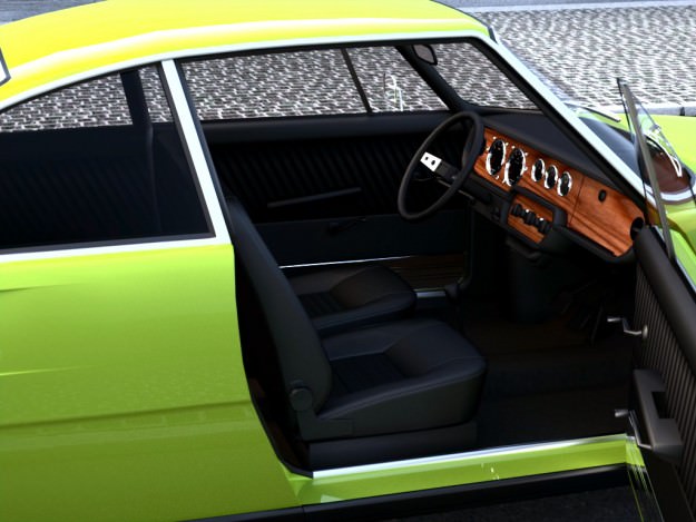 Skoda 110R 1971 3D model_6