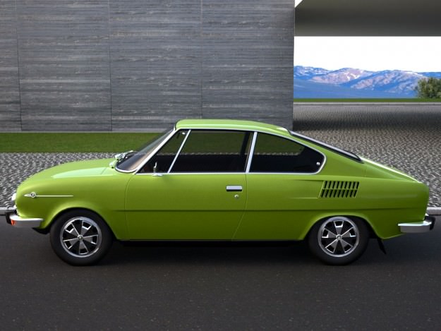 Skoda 110R 1971 3D model_4