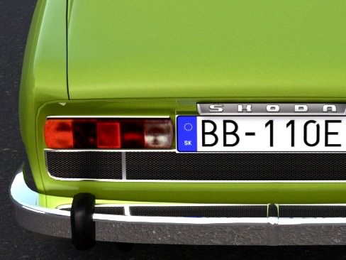 Skoda 110R 1971 3D model_11