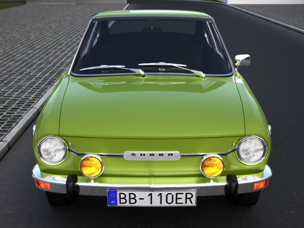 Skoda 110R 1971 3D model_3