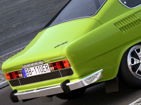 Skoda 110R 1971 3D model_9