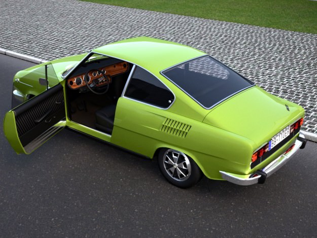 Skoda 110R 1971 3D model_2