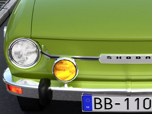 Skoda 110R 1971 3D model_10