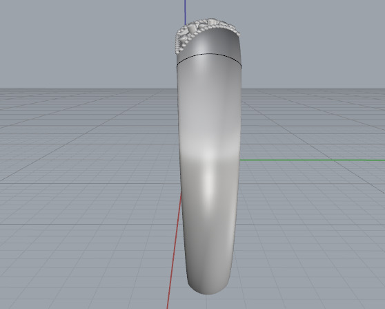 Wedding ring N013040 3D print model_3