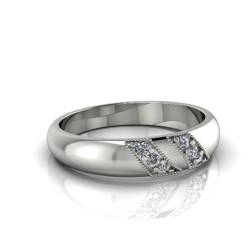 Wedding ring N013040 3D print model_1