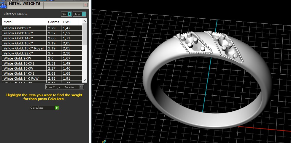 Wedding ring N013040 3D print model_9