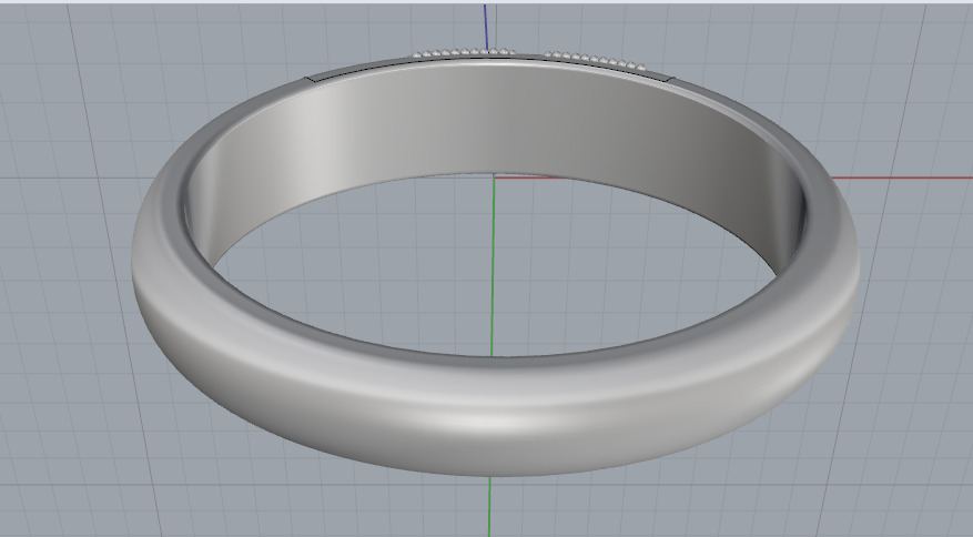 Wedding ring N013040 3D print model_4