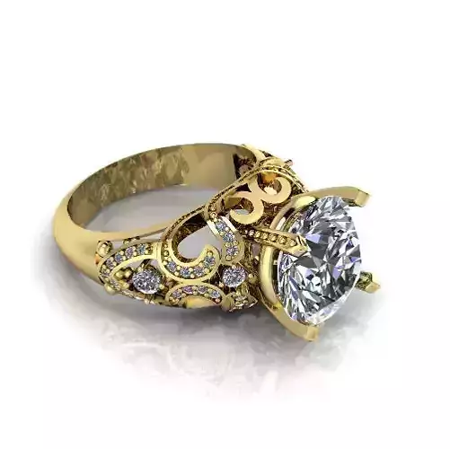 Ring with patterns N013033