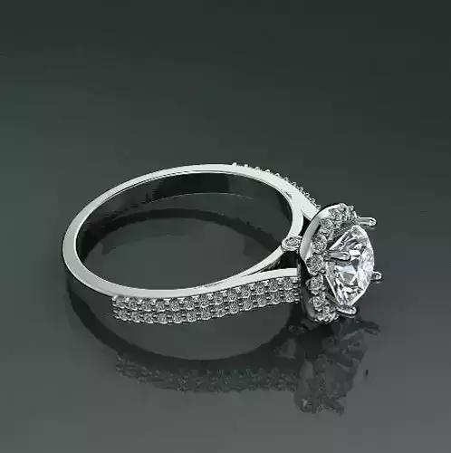 Halo Engagement Rings N013029
