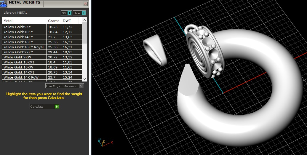 Pendant nail N013024 3D print model_8