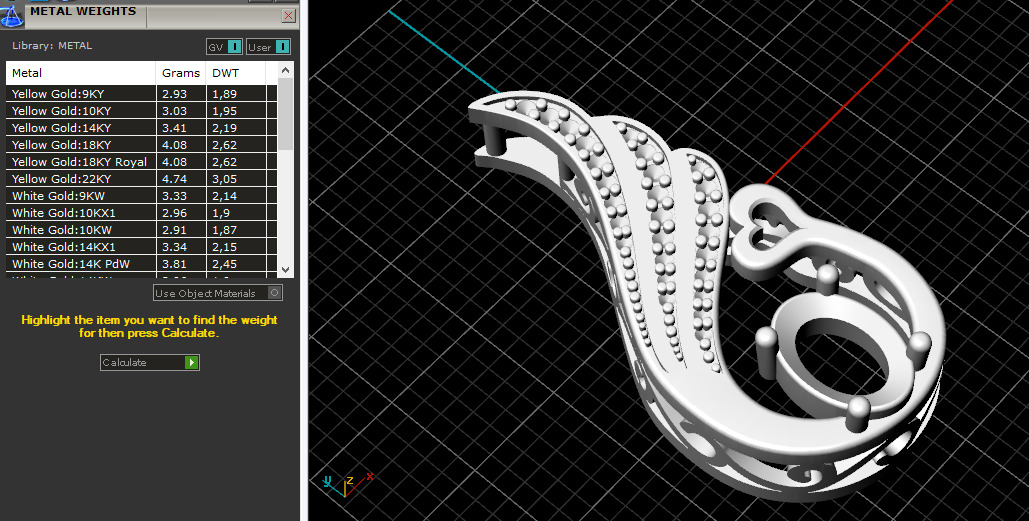 Pendant with a heart N013020 3D print model_8