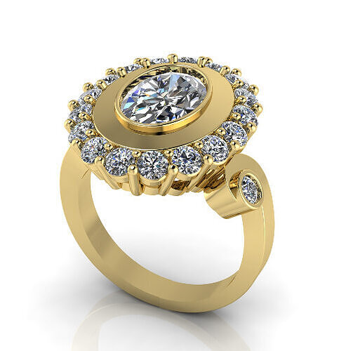 Womens ring N013014 3D print model