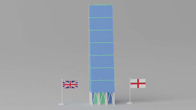 Leadenhall Building London UK 3D model 2