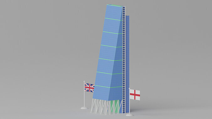 Leadenhall Building London UK 3D model 4