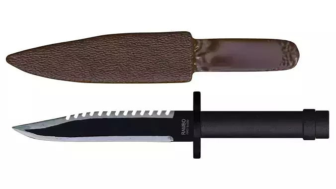 Rambo First Blood Dagger 3D model