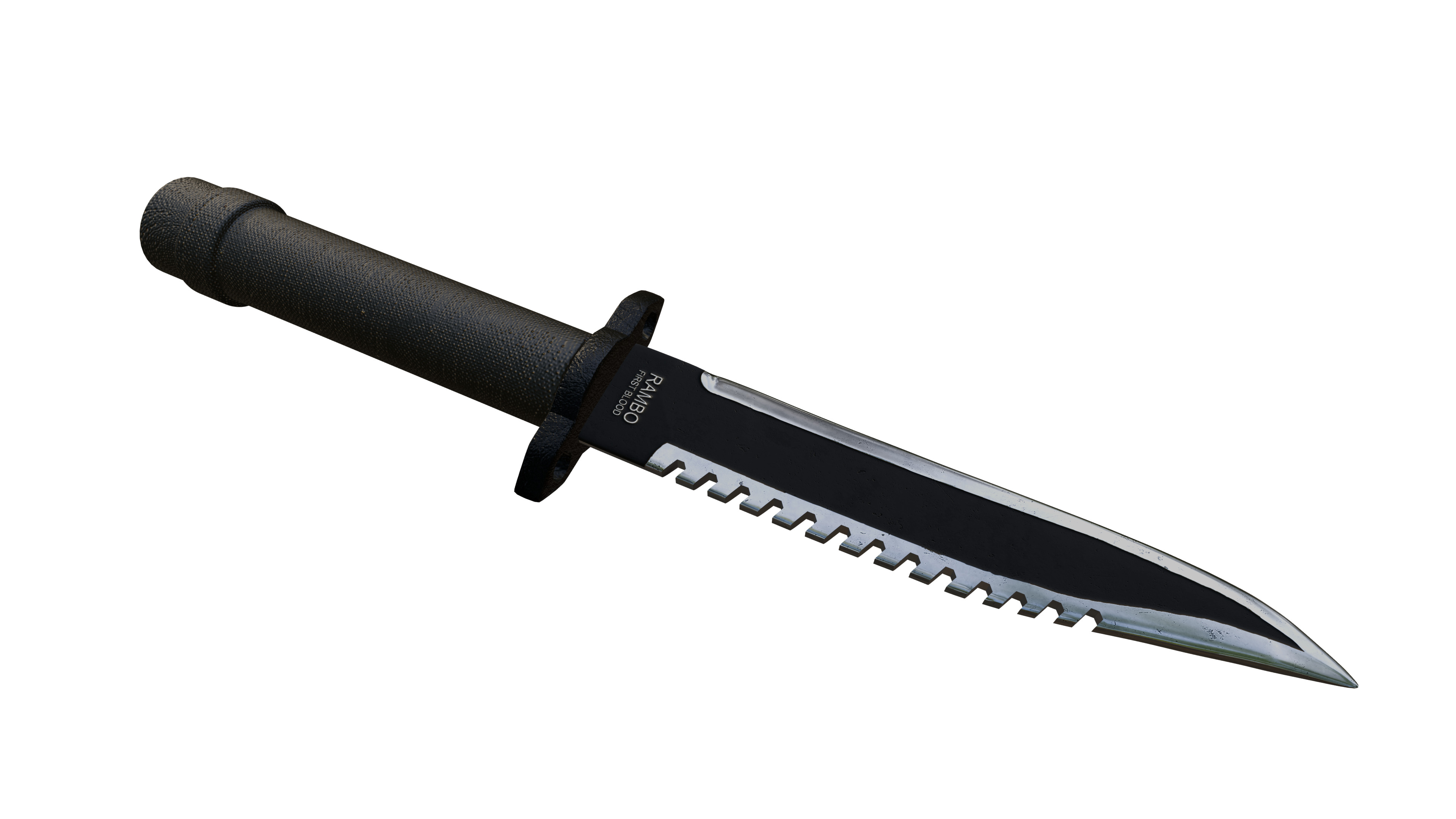 Rambo First Blood Dagger 3D model_4