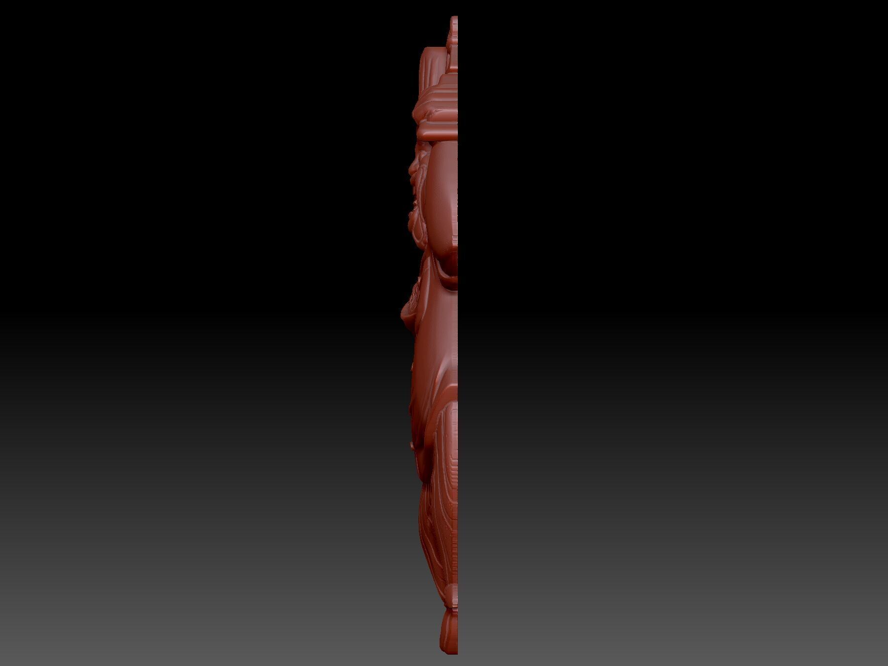 Chef cheerful 3D print model_1