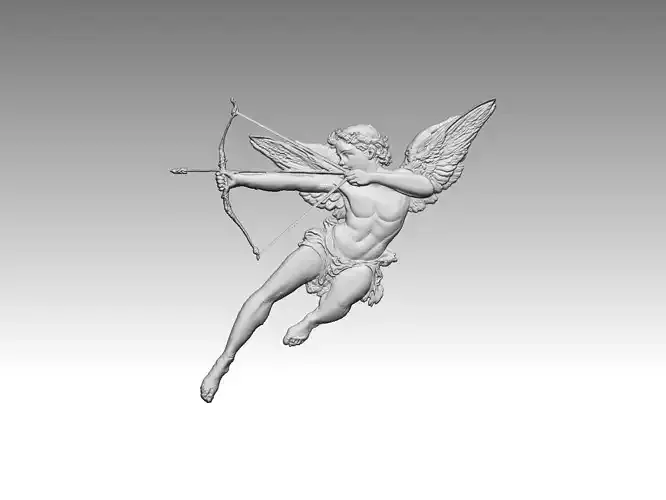 angel man relief 3D print model